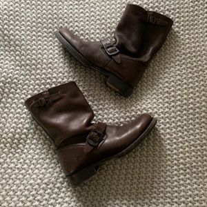 Frye slouch ankle boots size 10